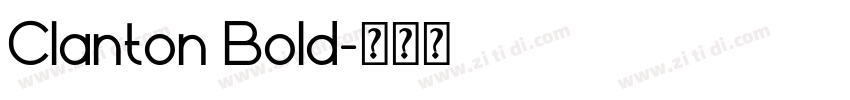 Clanton Bold字体转换